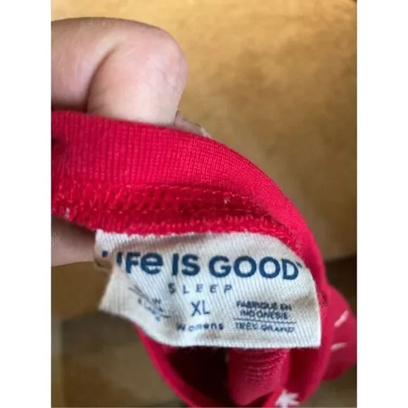 Life is Good PJ crop top size‎ XL (A6) - Picture 3 of 6